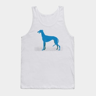 Greyhound in Blue Tank Top